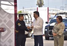 CAJEME FORTALECE LA SEGURIDAD PÚBLICA CON ENTREGA DE NUEVAS PATRULLAS Y CHALECOS BALÍSTICOS