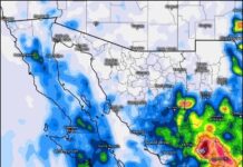 SACA EL PARAGUAS!! SE PREVÉN LLUVIAS MAÑANA EN GRAN PARTE DE SONORA