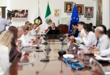 Gobernador Durazo refuerza alianza estratégica con Unión Europea; embajadores visitan Puerto de Guaymas