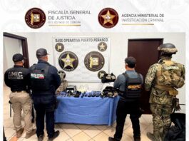 AMIC y SEMAR ejecutan cateo en casa de seguridad en Puerto Peñasco