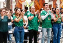 Acompañado de jóvenes sonorenses, Gobernador Durazo vive la emoción del debut de México en la Copa Mundial de la FIFA 2026